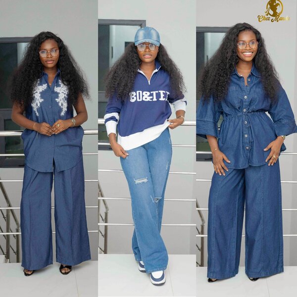 Ensemble denim tendance femme