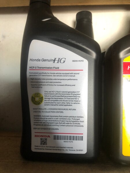 HCF -2 Transmission Fluid