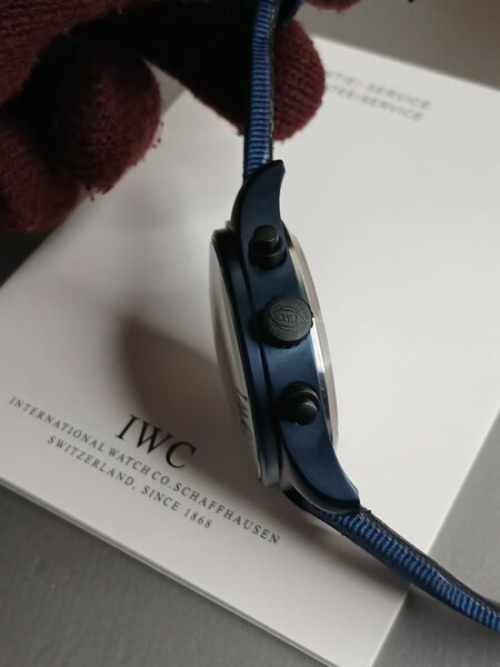 Blue Dial Top Gun IWC Watch