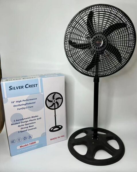 18" higher performance silver crest standing fan