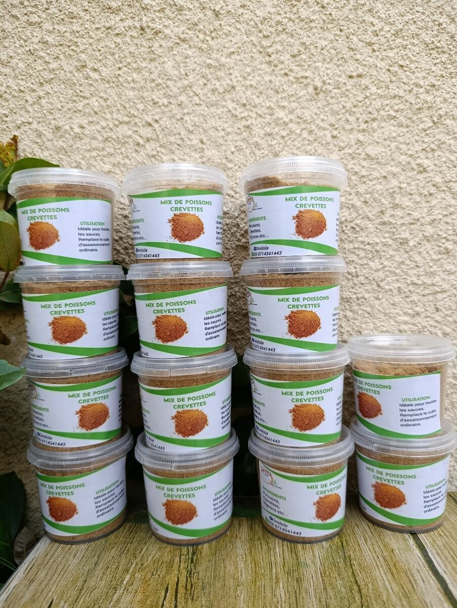 Mélange Épices Poissons Crevettes