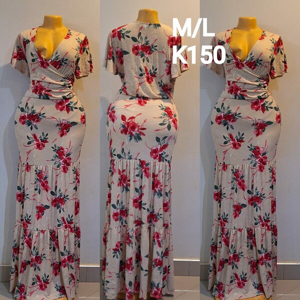 Beautiful and high-quality women's dress made of salaula silk