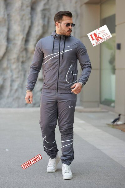 Survêtement homme gris sport