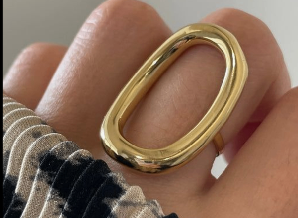 Bague Unique en acier inoxydab