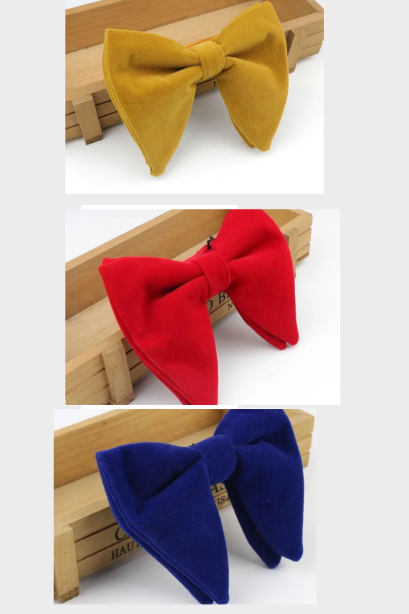 Nœuds papillon en velours