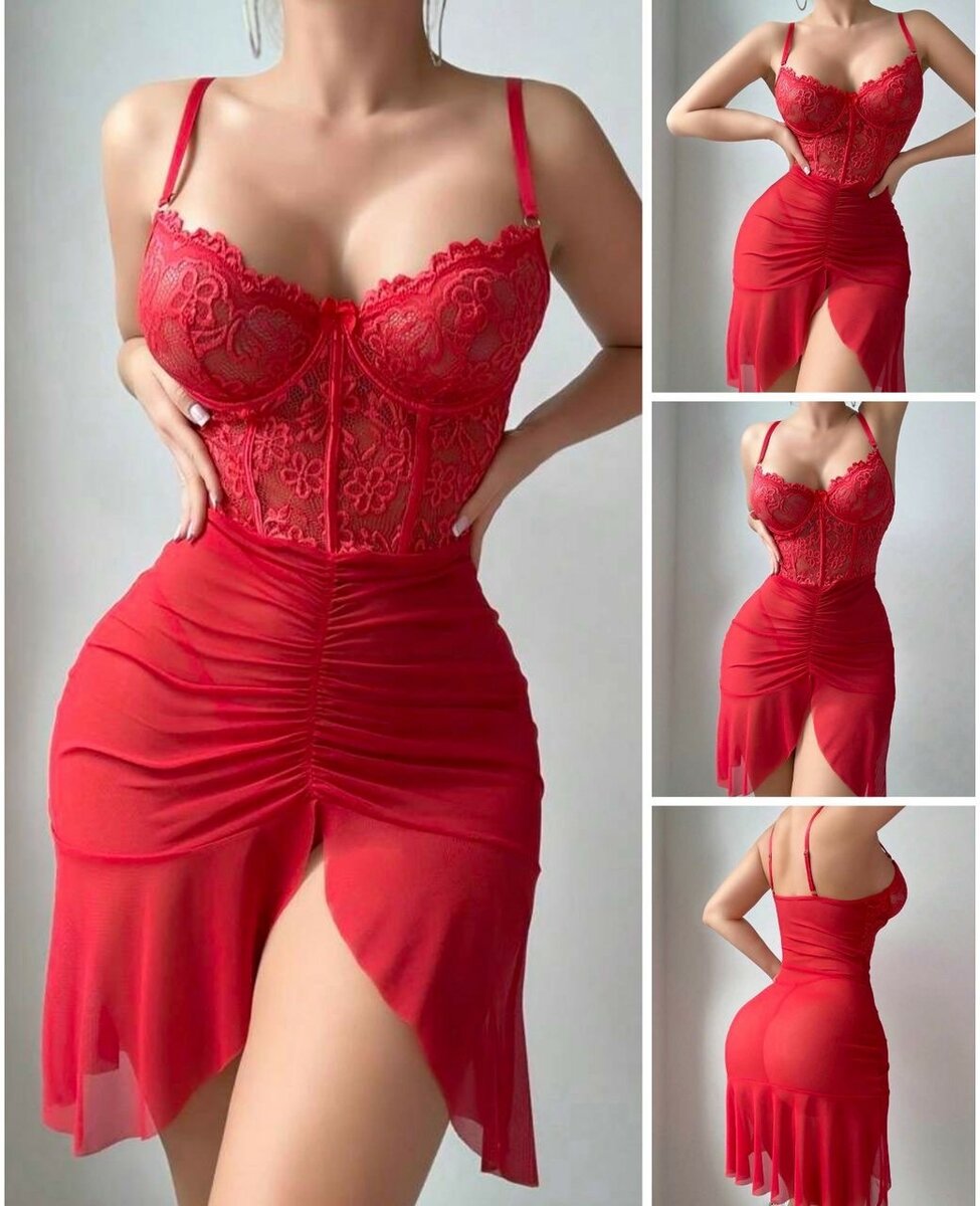 Robe Babydoll Sexy en Dentelle