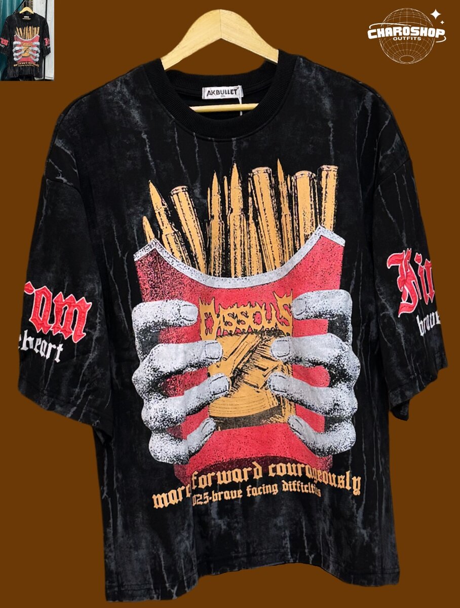 T-shirt oversize graffiti