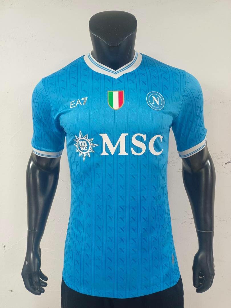 Maillot de football bleu EA7