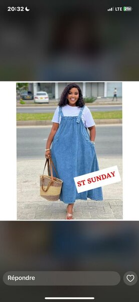 Robe en denim légère