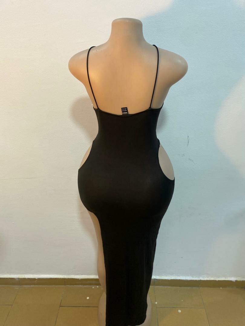 Robe longue découpée sexy femme