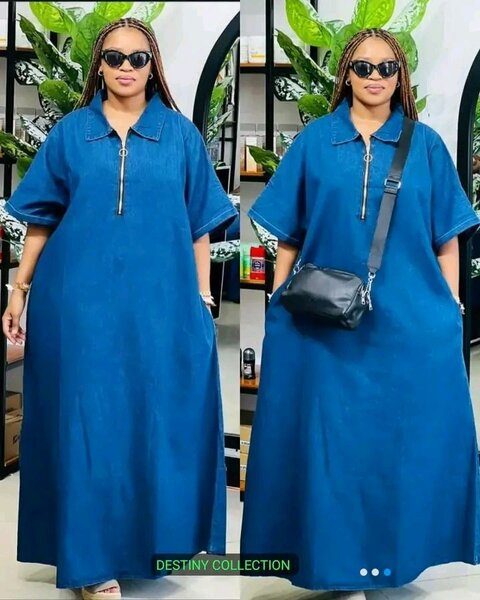 Robe en jean ample femme