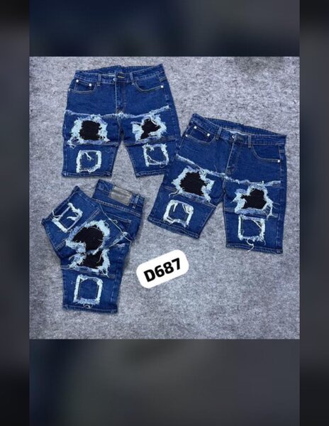 Men jeans shorts
