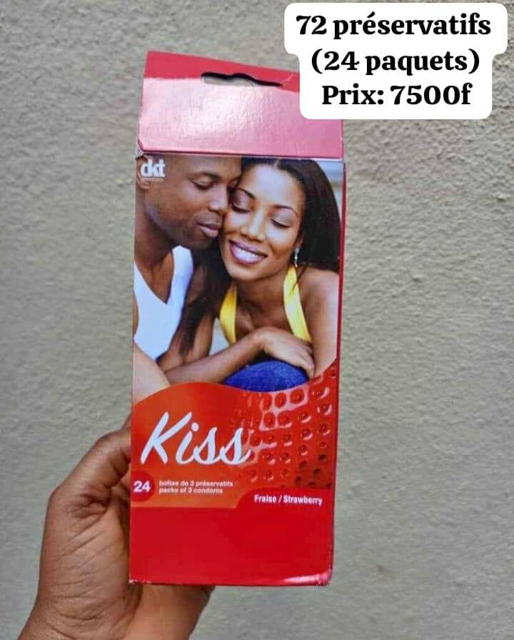 Lot de 72 préservatifs kiss