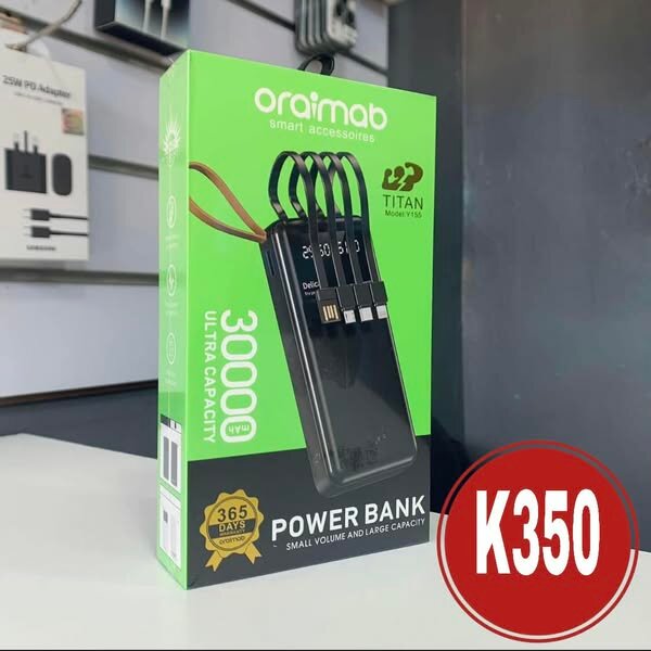 ORAIMOB 30,000 MAh Capacity POWERBANK