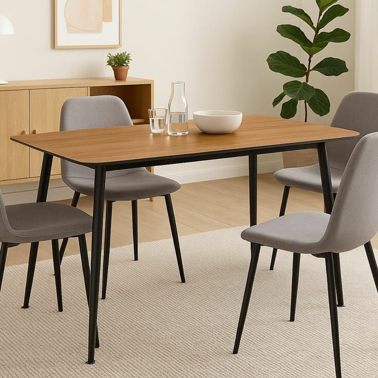 Table à manger moderne bois