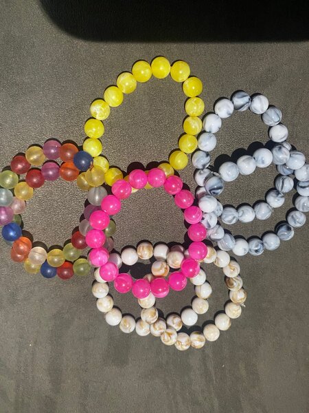 Bracelets en perles colorée