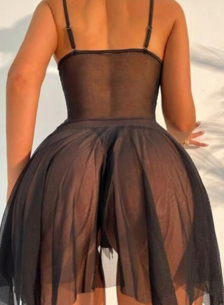 Nuisette babydoll en dentelle