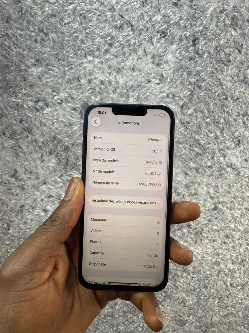 13 simple message écran