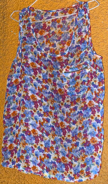 Chic haut fleuri