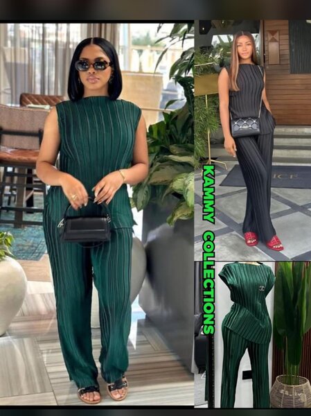 Ensemble plissé femme élégant