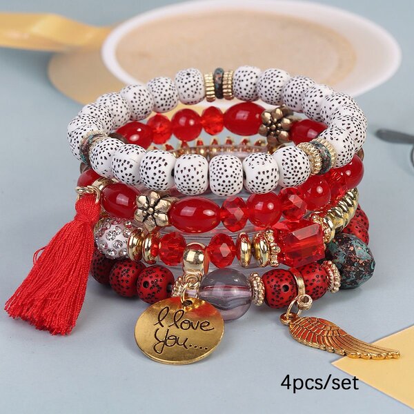 Bracelets bohèmes 4 pièces