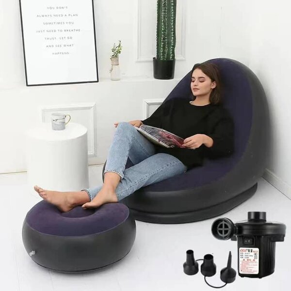 Chaise longue gonflable confortable