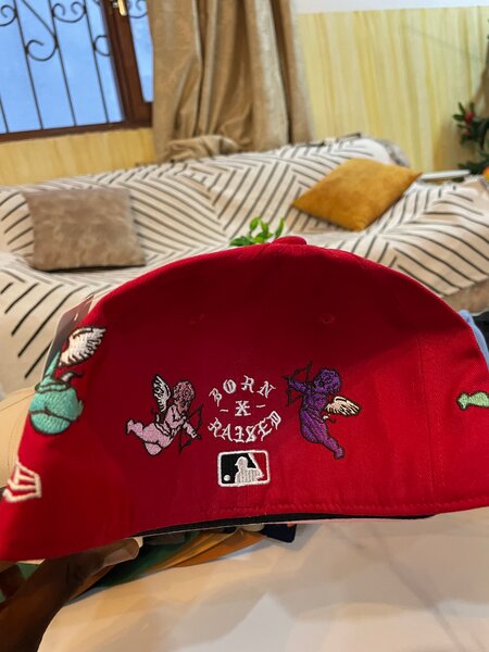 Casquette New Era rouge pour homme