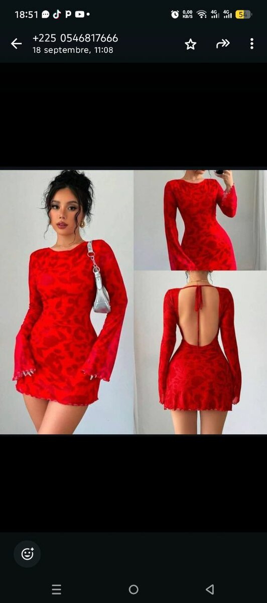 Robe Femme Élégante et Sexy