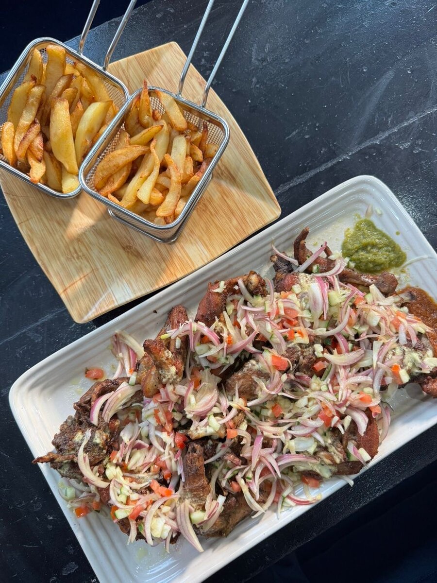 1 poulet grillé 2 portion frit