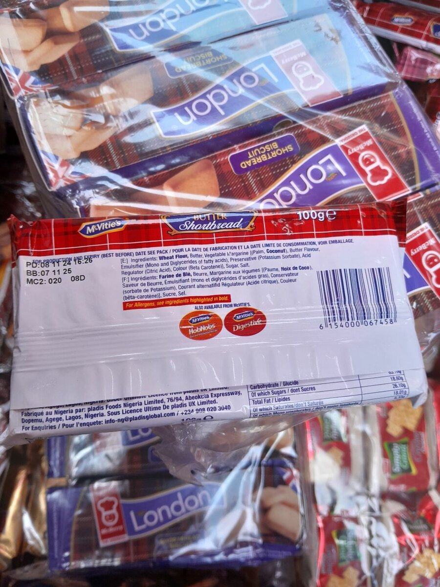 Mcvities shortbread 100g