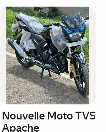 TVS Apache neuve