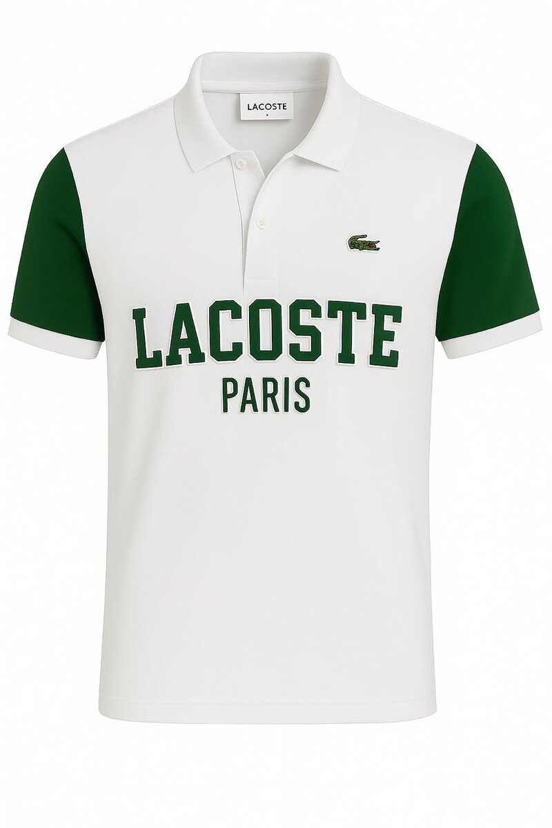 Polo blanc Lacoste stylé