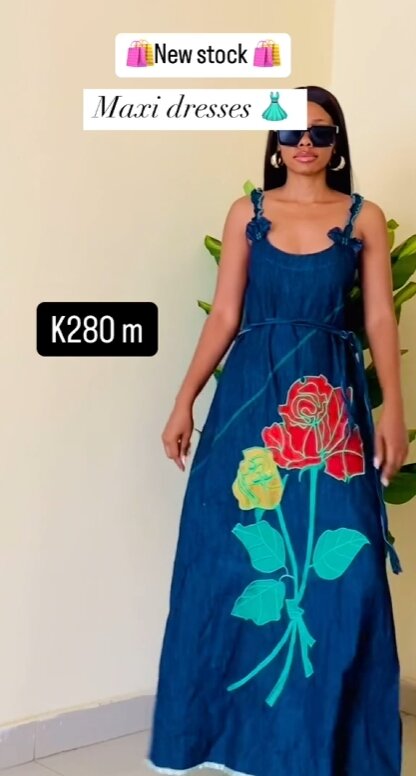 Elegant blue dress large