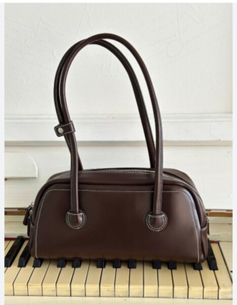 Sac à main élégant marron