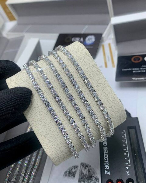 Bracelet chaîne en strass élégant