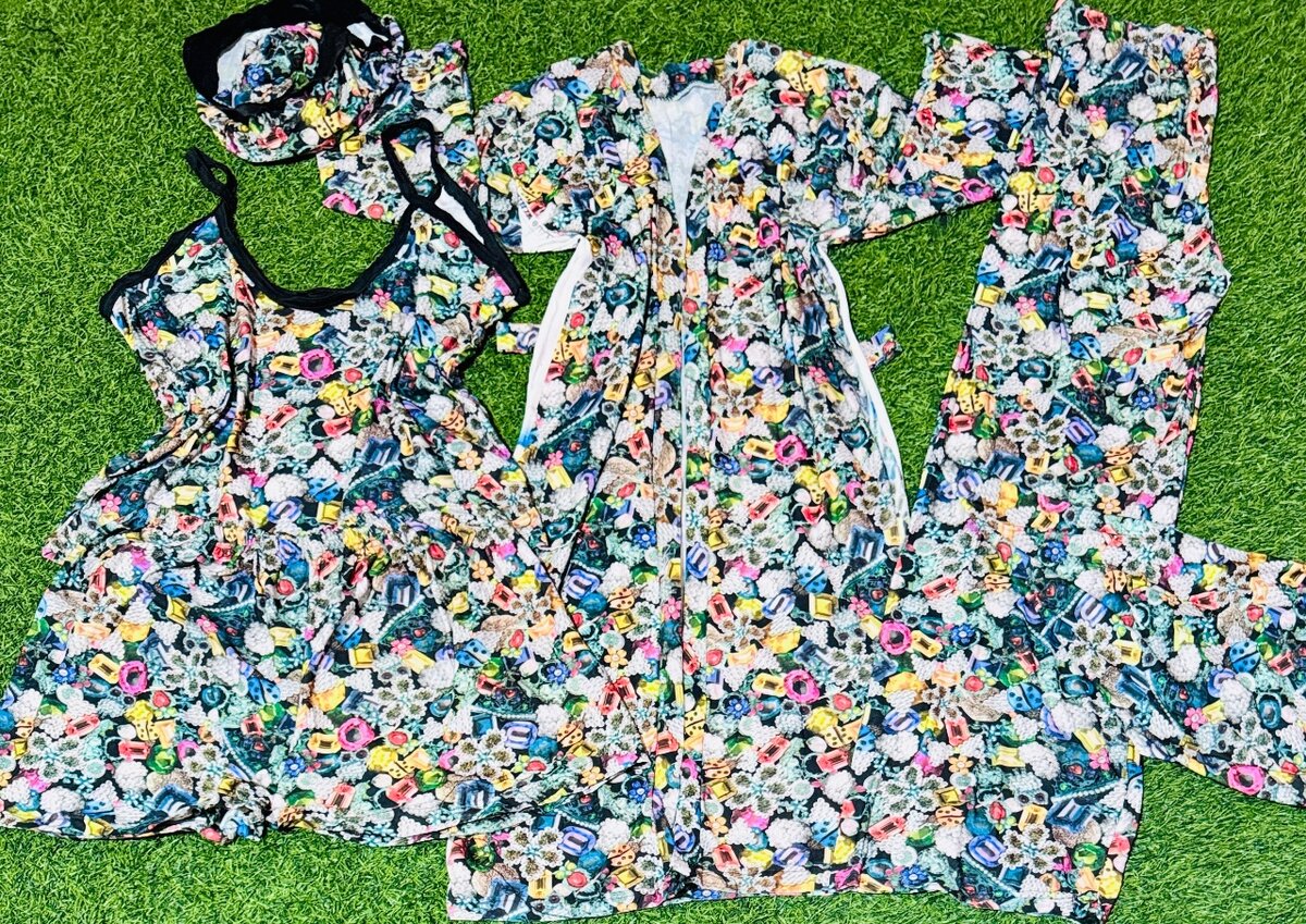 Wholesale of 5 in 1 night wear