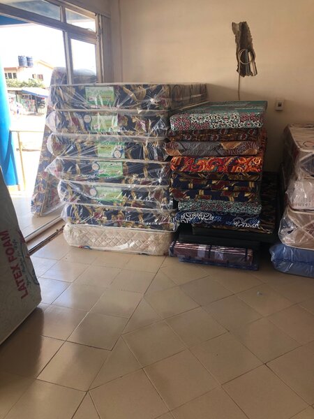 Student mattress and pillows.