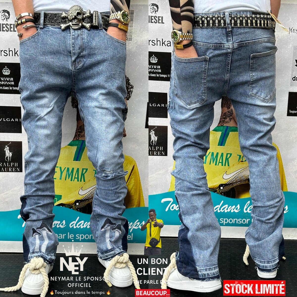 Jeans décontractés mode homme