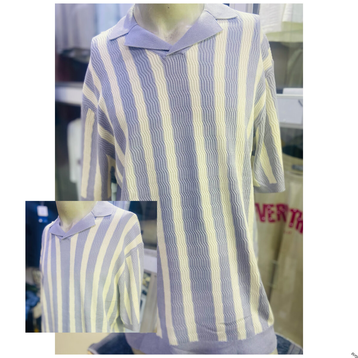 Polo en maille rétro