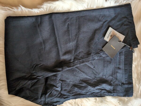 Men's blue black trousers