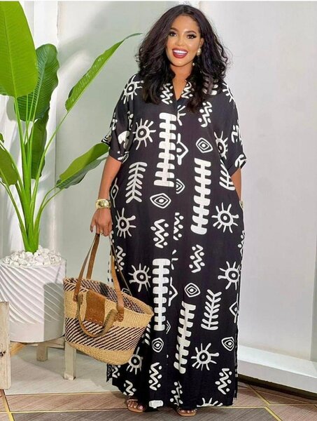 Robe longue ethnique élégante