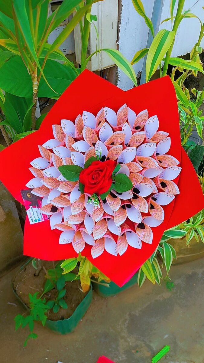 Bouquet de billets original