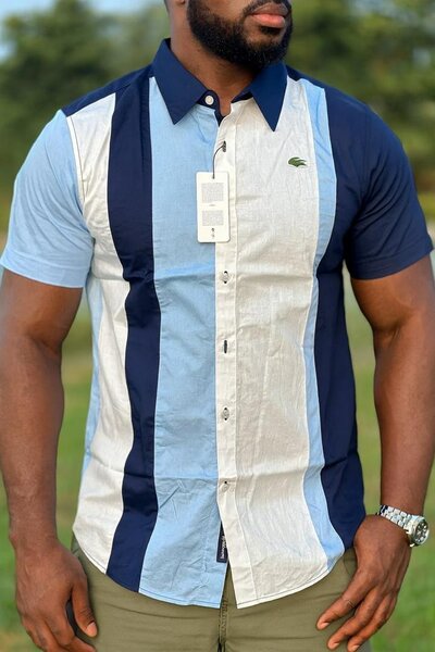 Chemise Homme Bicolore Élégante