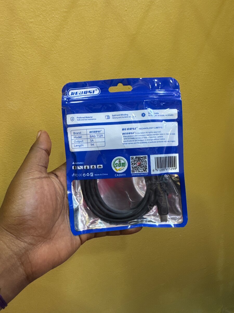 Câble de données rapide 3A 1m