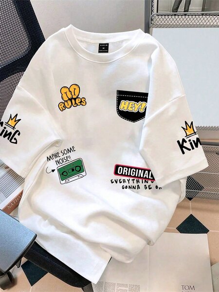 T-shirt streetwear imprimé