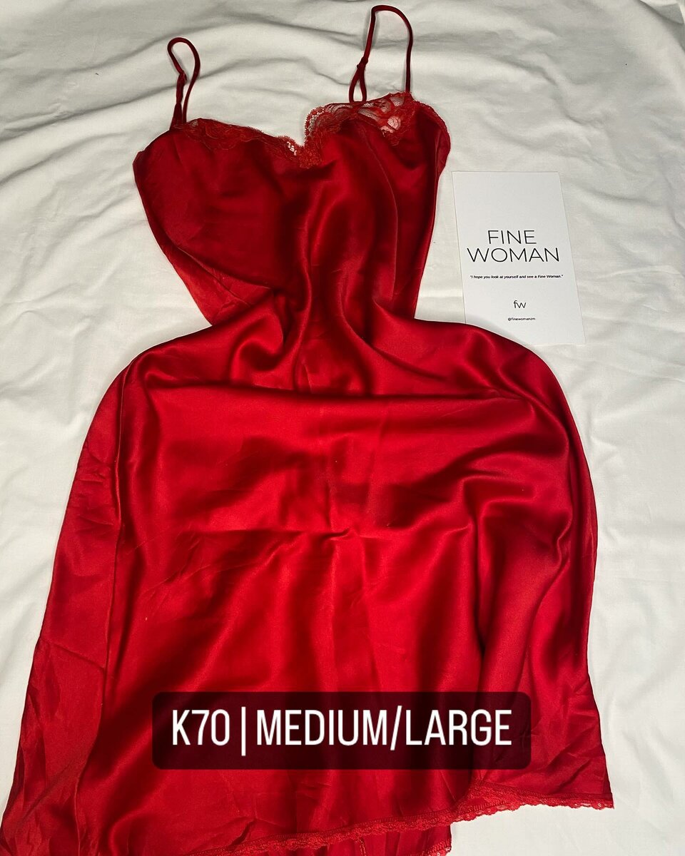 Beautiful Women's Pajama Dress red