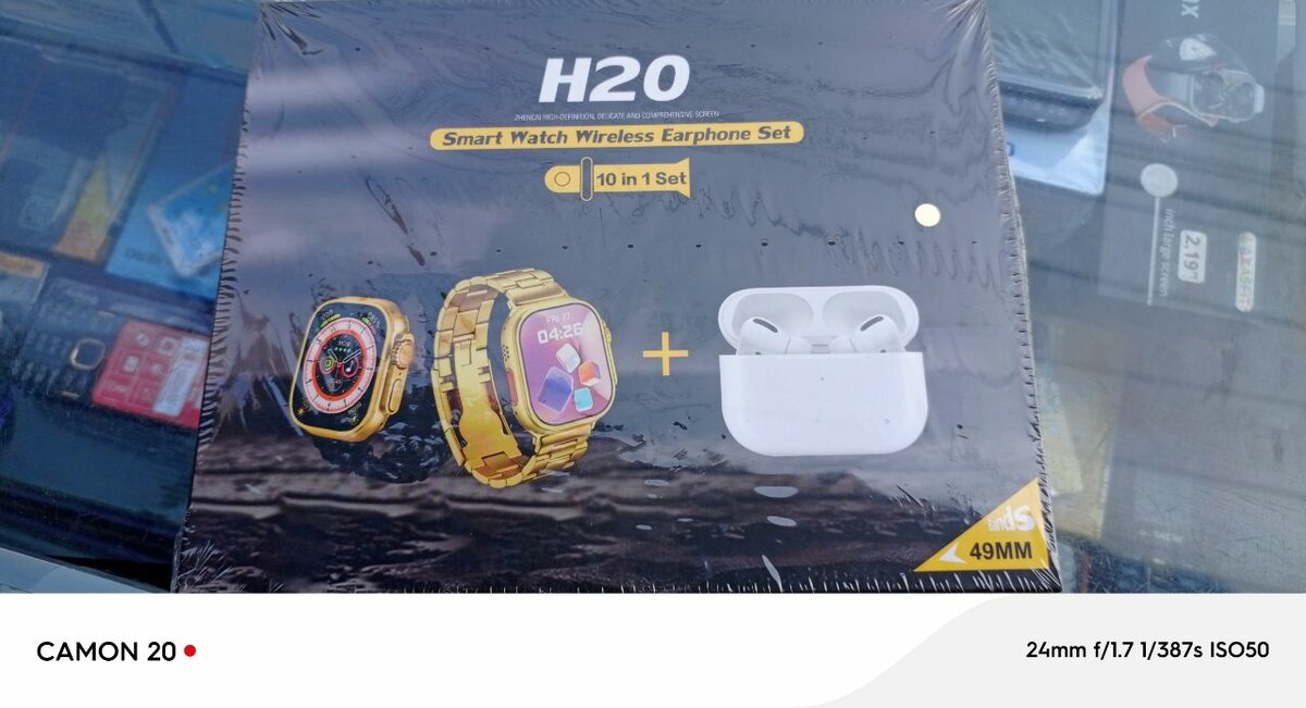 H20 smart watch with airpods