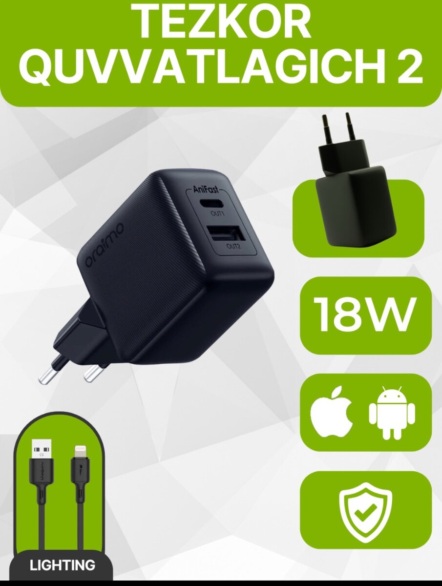 Chargeur Rapide IPhone 18W