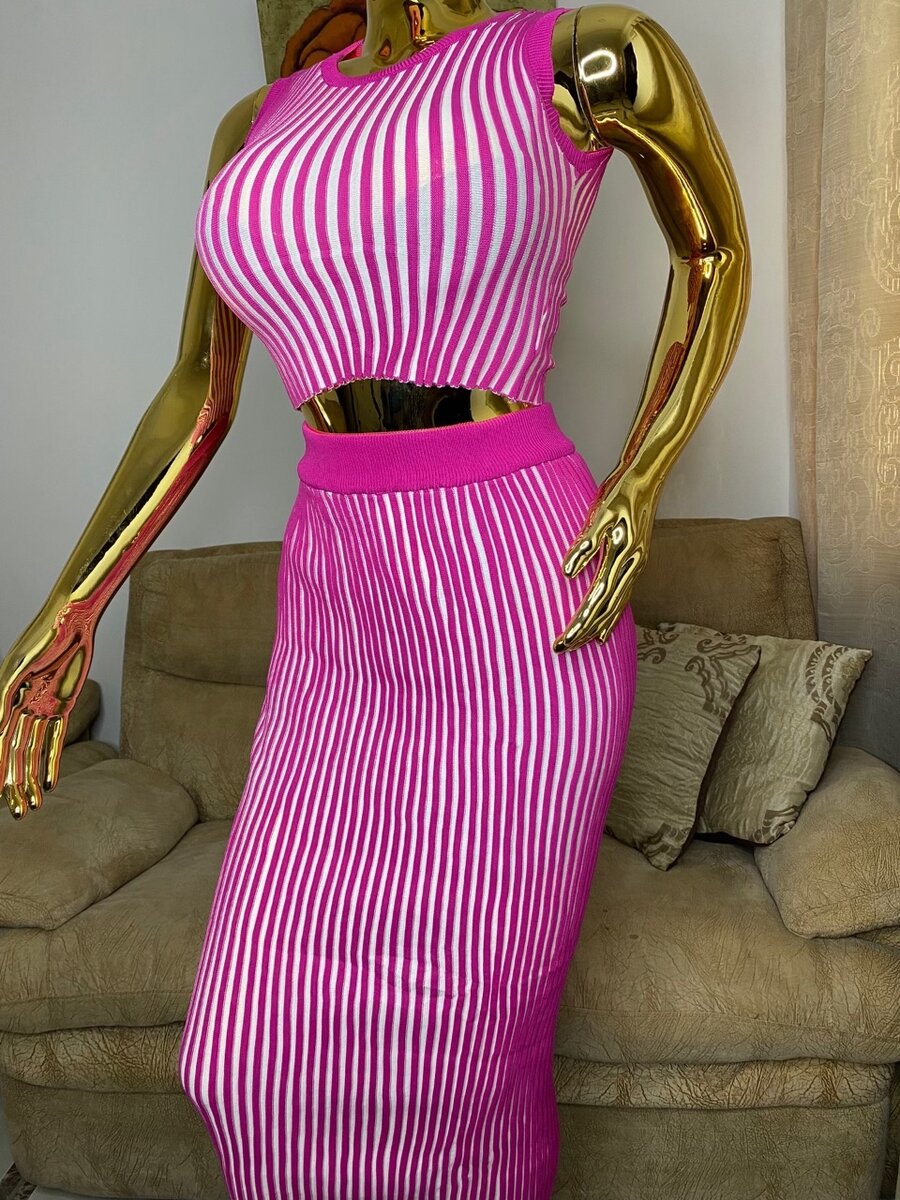 Crop Top  & skirt set for ladies