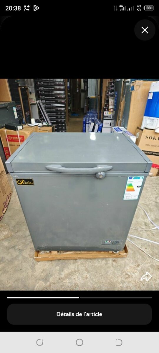 Congélateur coffre compact FiBiBa